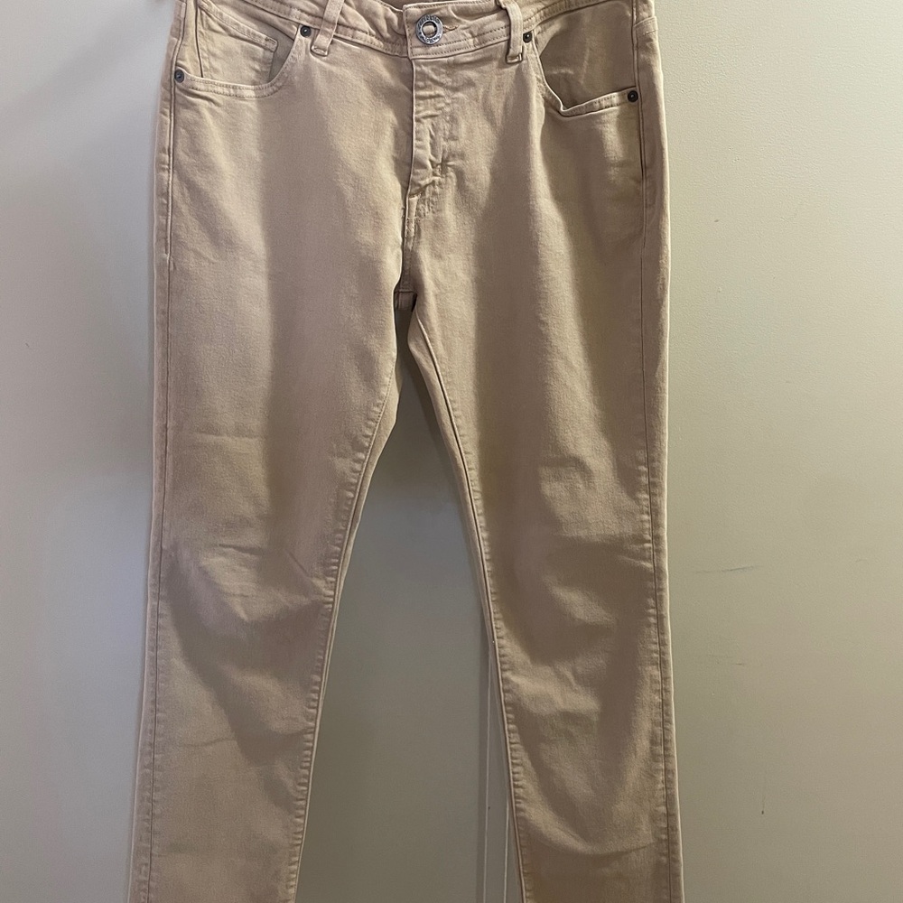 Women’s Size 32: Volcom Beige Denim/ Jeans pants.